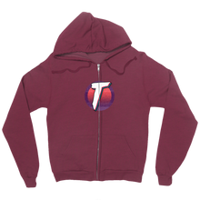 Zip-up hoodie with logo