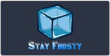 Stay frosty big logo XXL Gaming Mousepad