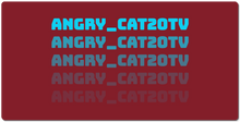 angry_cat20tv XXL Gaming Mousepad