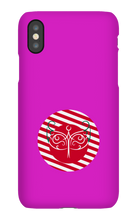Fae's Xmas iPhone Case Candy Cane Red