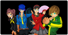 p4 female crew XXL Gaming Mousepad