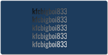 kfcbigboi833 XXL Gaming Mousepad