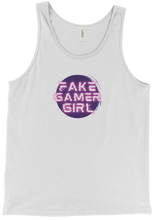 Fake Gamer Girl Tank Top (Purple/Pink)