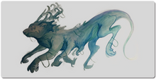 Dog Deer Dragon XL mouse pad