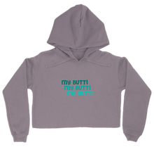 Poyz "My Butt!" cute font Women’s Cropped Hoodie