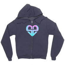 Heart logo large Zip Up Hoodie