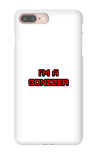 Funda de celular para iPhone con frase roja