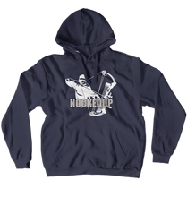 Nockedup White Logo Hoodies (No-Zip/Pullover)