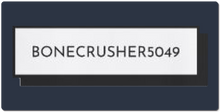 BONECRUSHER5049 logo XXL Gaming Mousepad