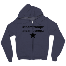 hoodie with zip #teamtrampz comfy