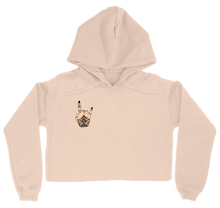 Hand Tattoo Cropped Hoodie