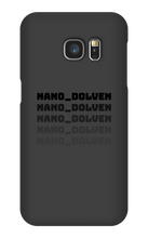 Nano_Dolven's Samsung Phone Cases Black Text