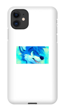 blue wolf iPhone Phone Cases