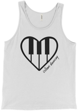 pianoheart tank top - black logo