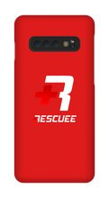RESCUEE Samsung Phone Case White and Red Logo