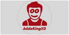 AddeKingXD XXL Gaming Musmatta - Röd Logga