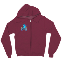 chopstickLizard zip-up-hoodie