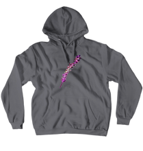 Red Glitch Leaf Hoodie