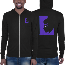 Lumi Purple Logo Unisex Zip Hoodie