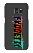 FYDGETTI Black Text Design Samsung Phone Case