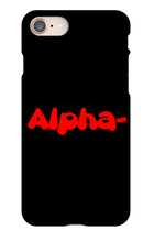 Alpha- iPhone Phone Case
