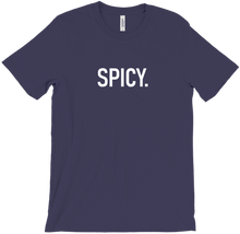 SPICY. Tees (White on Black)