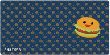 Colorful Burger XXL Mat