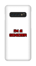Funda de celular para Samsung con frase roja