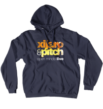 Open Minds Live Hoodie colored logo