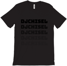 DJ CHISEL FADE EFFECT T SHIRT (BLK TEXT)