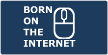 born on the internet white XXL Gaming Mousepad