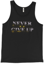 Never Give Up Tank Top (silber)