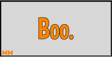 Halloween Boo. XXL Gaming Mousepad