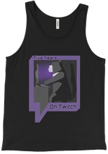 5 years on twitch Tank top