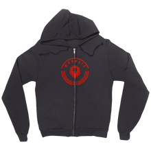Marksis21 Red Logo Zip Up Hoodie