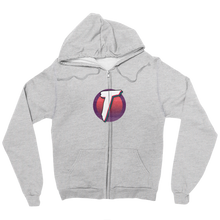 Zip-up hoodie with logo
