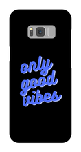 Only good vibes blue Samsung Phone Case