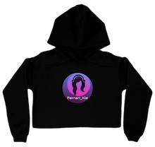 Ferrari Black Border Cropped Hoodie Womens