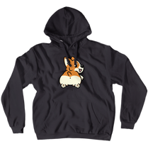 Corgi Butt Hoodie (No-Zip/Pullover)