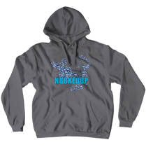 Nockedup Blue Logo Hoodies (No-Zip/Pullover)