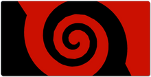 Red and Black spiral XXL Gaming Mousepad