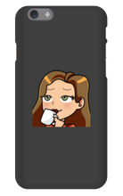 ladymanolo Sips Tea iPhone Phone Cases
