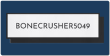 BONECRUSHER5049 logo XXL Gaming Mousepad