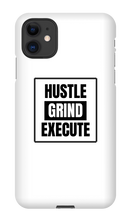 HUSTLE GRIND EXECUTE iPhone Phone Cases