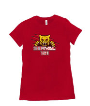 SERVAL121- tshirt-women Red logo