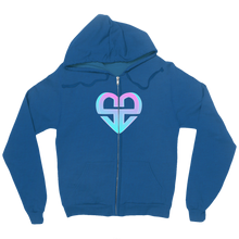 Heart logo large Zip Up Hoodie