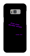 Chickenstrips purple text Samsung Phone Cases