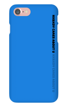 nxbxdy cares about you  iPhone Case