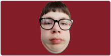 my face on big mouse pad