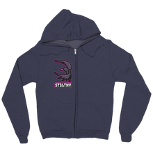 St3lthy Zip Up Hoodie Right Side Logo Raven Design
